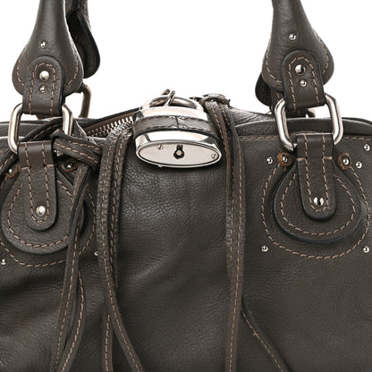 Chloe Calfskin Medium Paddington Satchel Gris Vert 8 of 10