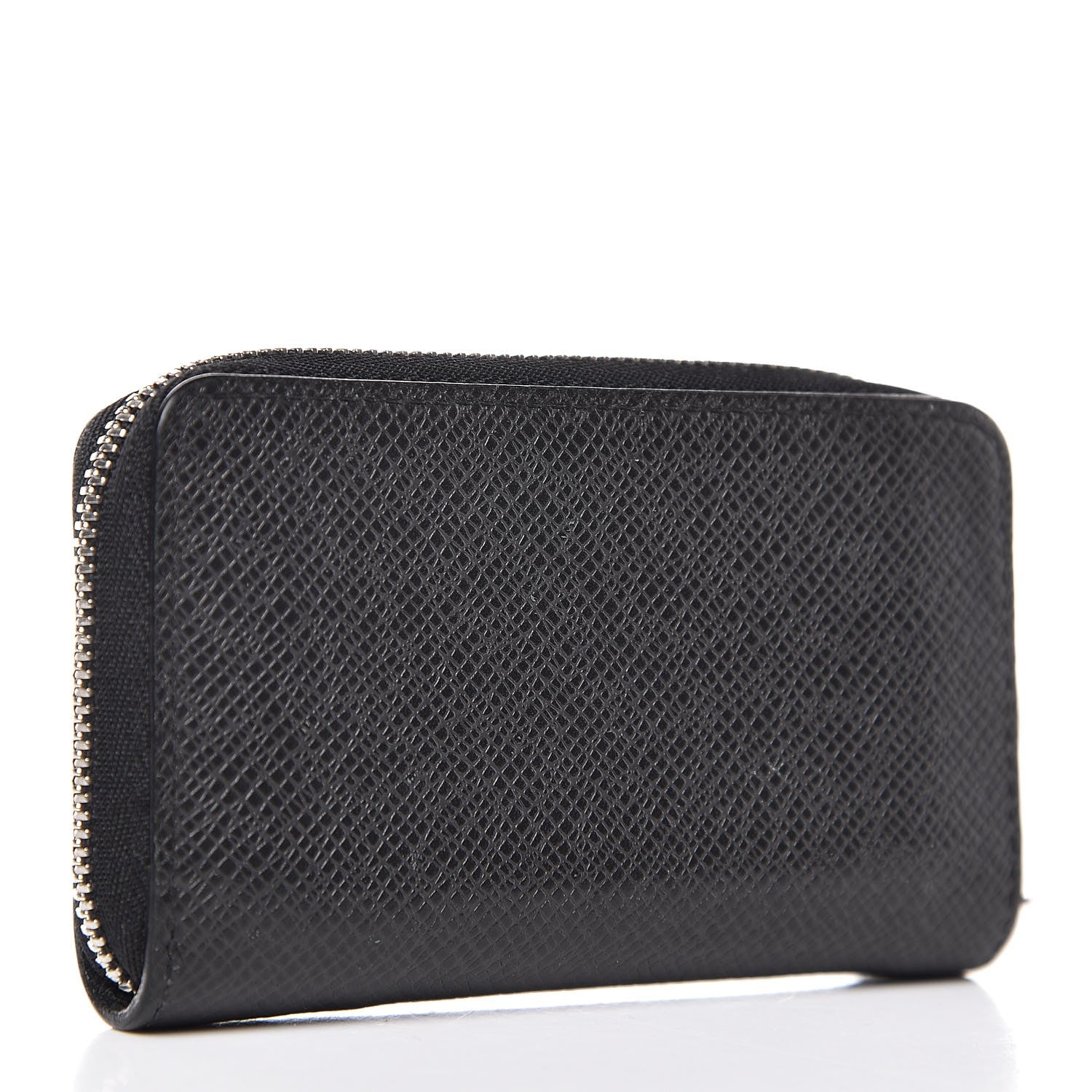 Louis Vuitton Taiga Zippy Coin Purse Vertical Black 3 of 6