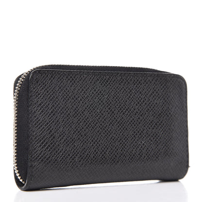 Louis Vuitton Taiga Zippy Coin Purse Vertical Black 3 of 6