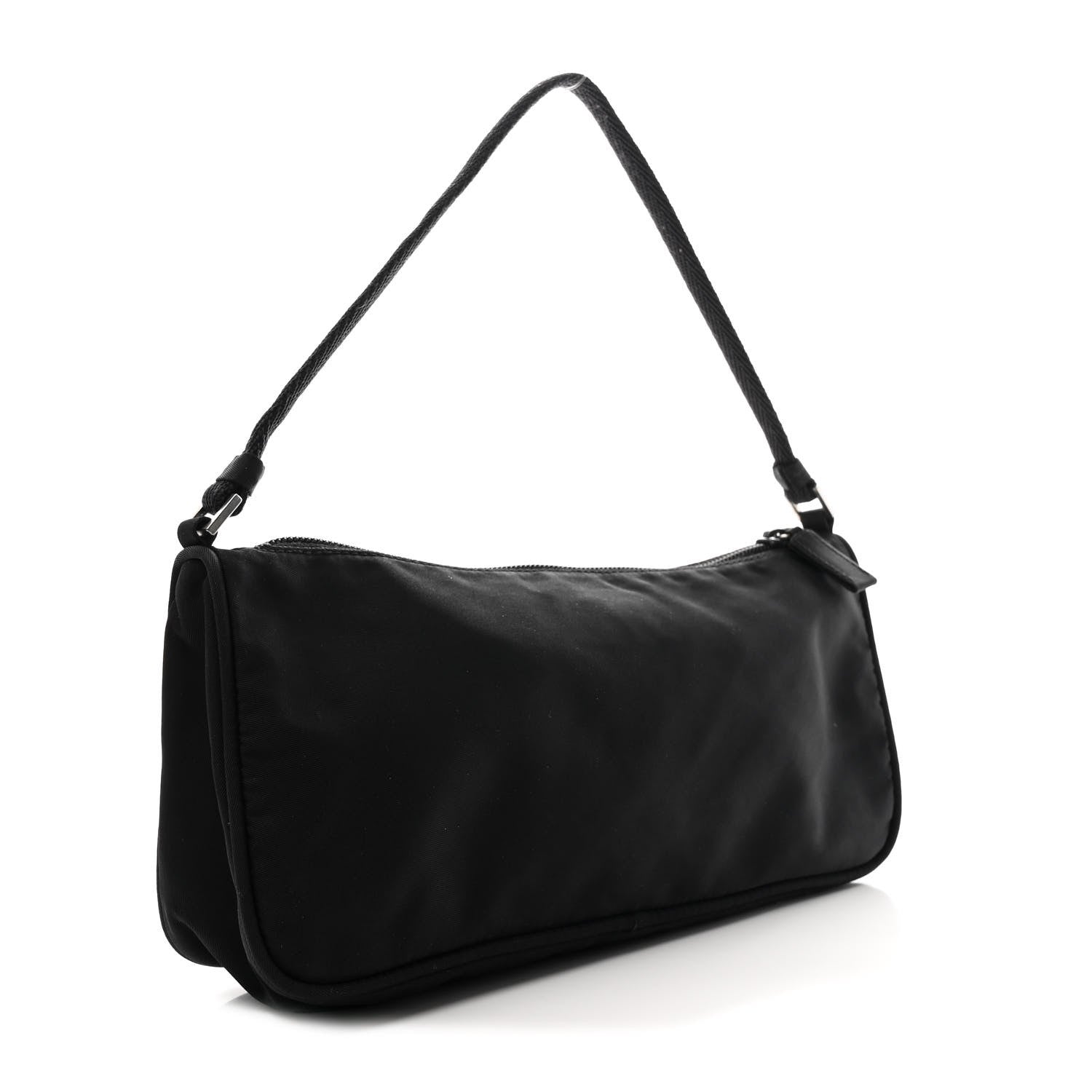 Prada Tessuto Nylon Pochette Bag Black 3 of 10