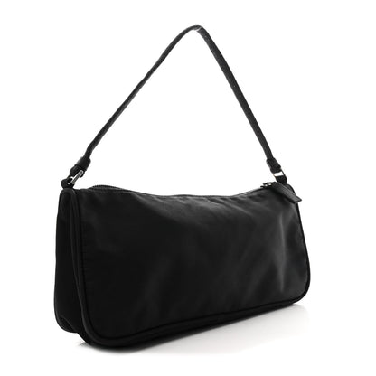 Prada Tessuto Nylon Pochette Bag Black 3 of 10