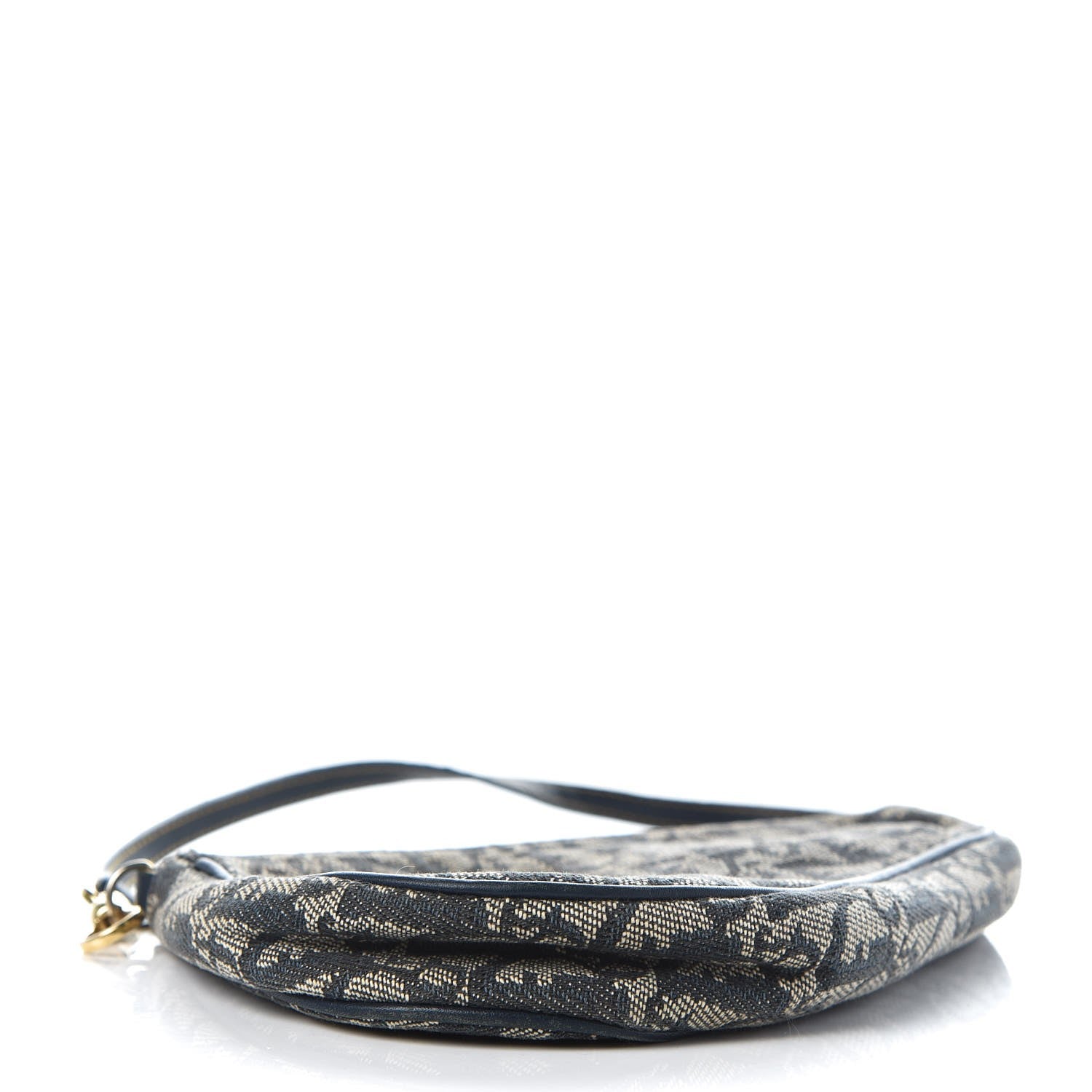 Christian Dior Monogram Mini Saddle Pochette Navy 4 of 7