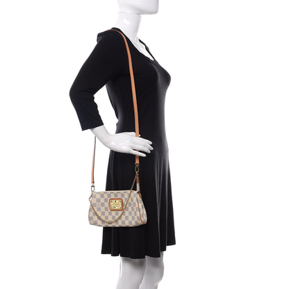 Louis Vuitton Damier Azur Eva Clutch 2 of 11
