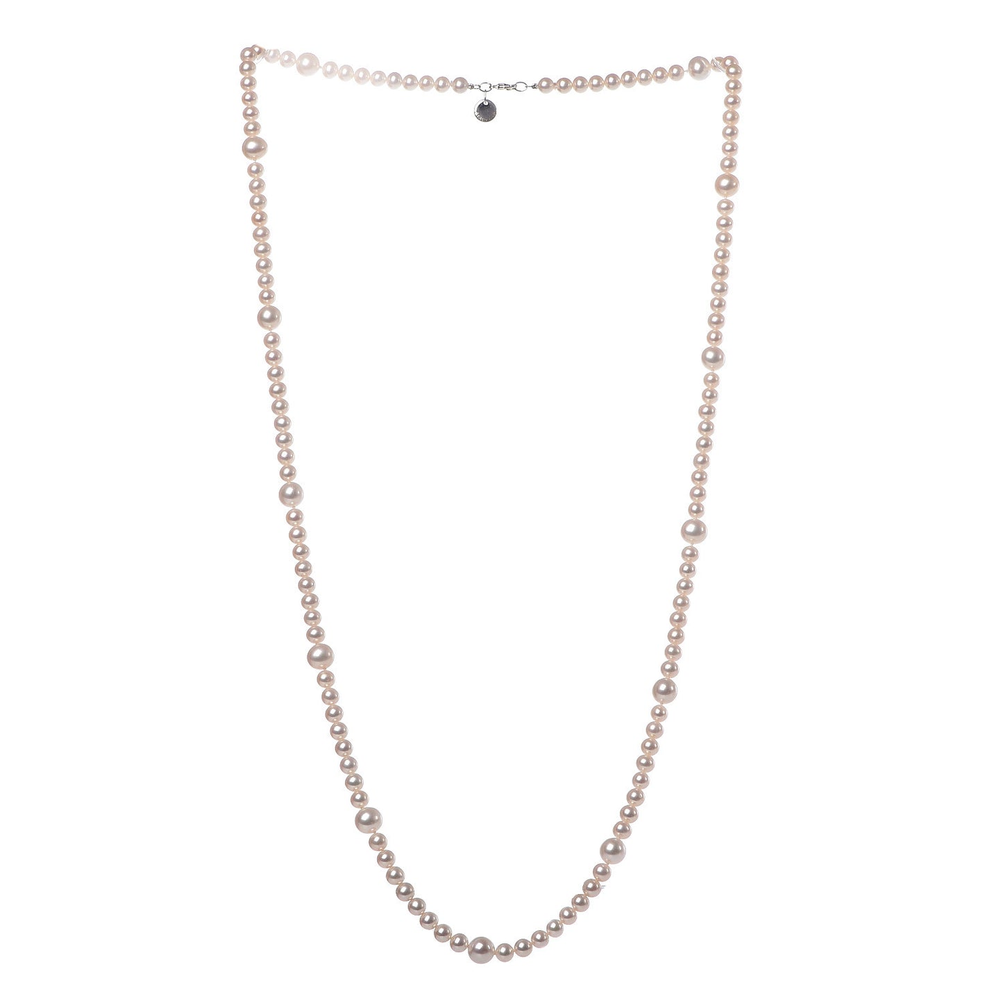 Sterling Silver Pearl 5.5-9mm Ziegfeld Strand Necklace