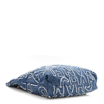 Chanel Denim Patchwork Logo Chanel 22 Blue 4 of 10
