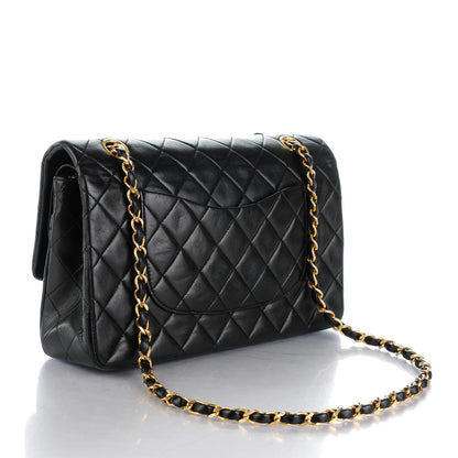 Chanel Lambskin Quilted Medium Double Flap Black 3 of 10