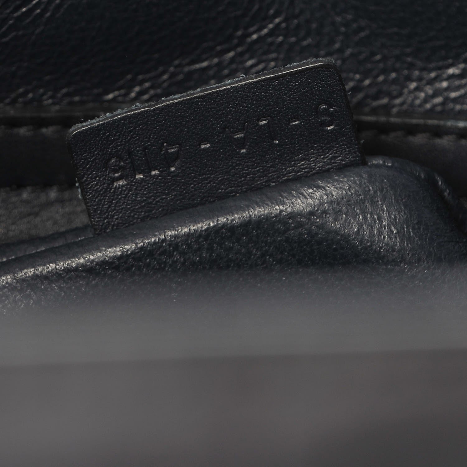 Celine Crocodile Embossed Nubuck Medium Phantom Luggage Navy Blue 8 of 10