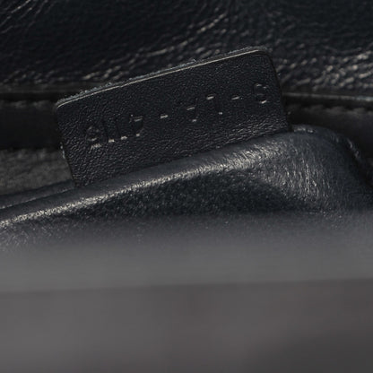 Celine Crocodile Embossed Nubuck Medium Phantom Luggage Navy Blue 8 of 10
