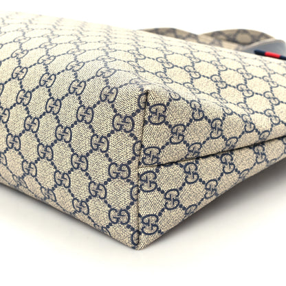 Gucci GG Plus Monogram Medium Signature Web Loop Tote Navy 10 of 11