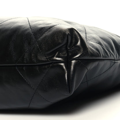 Chanel Shiny Calfskin Quilted Small Chanel 22 Black 12 of 13