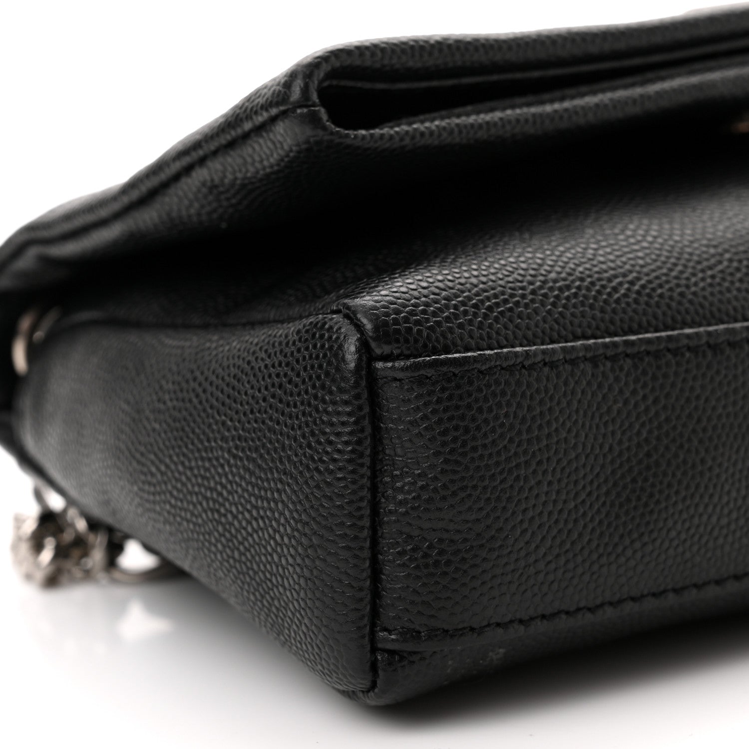 Saint Laurent Grain De Poudre Monogram Toy West Hollywood Fold-Over Bag Black 8 of 10