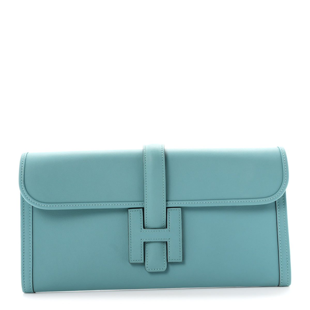 Hermes Swift Jige Elan 29 Clutch Bleu Saint Cyr 1 of 10