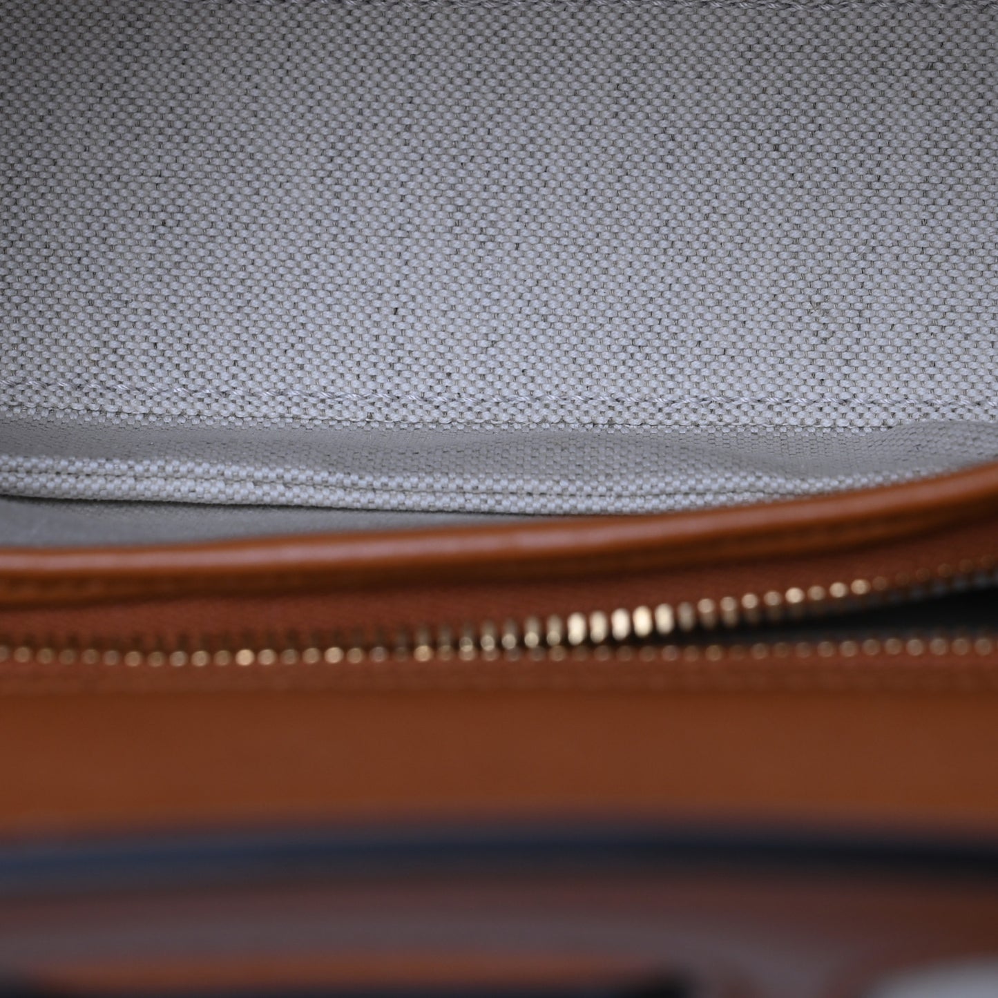 Canvas Calfskin Web Small Bamboo 1947 Top Handle Bag Greggio Harness Brown