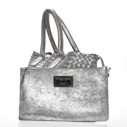 Bottega Veneta Intrecciato Mini Cabat Peltro 5 of 7