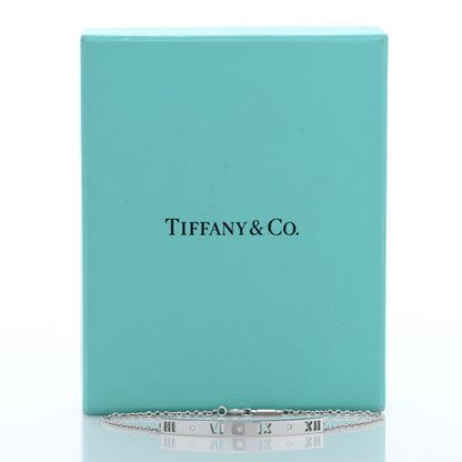 Tiffany 18K White Gold Diamond Atlas Bar Pierced Bracelet 4 of 4