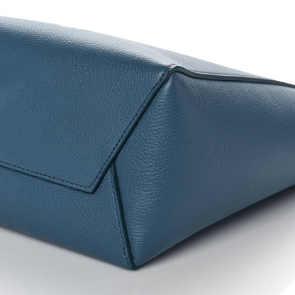 Celine Soft Grained Calfskin Small Sangle Bucket Bag Blue 8 of 9