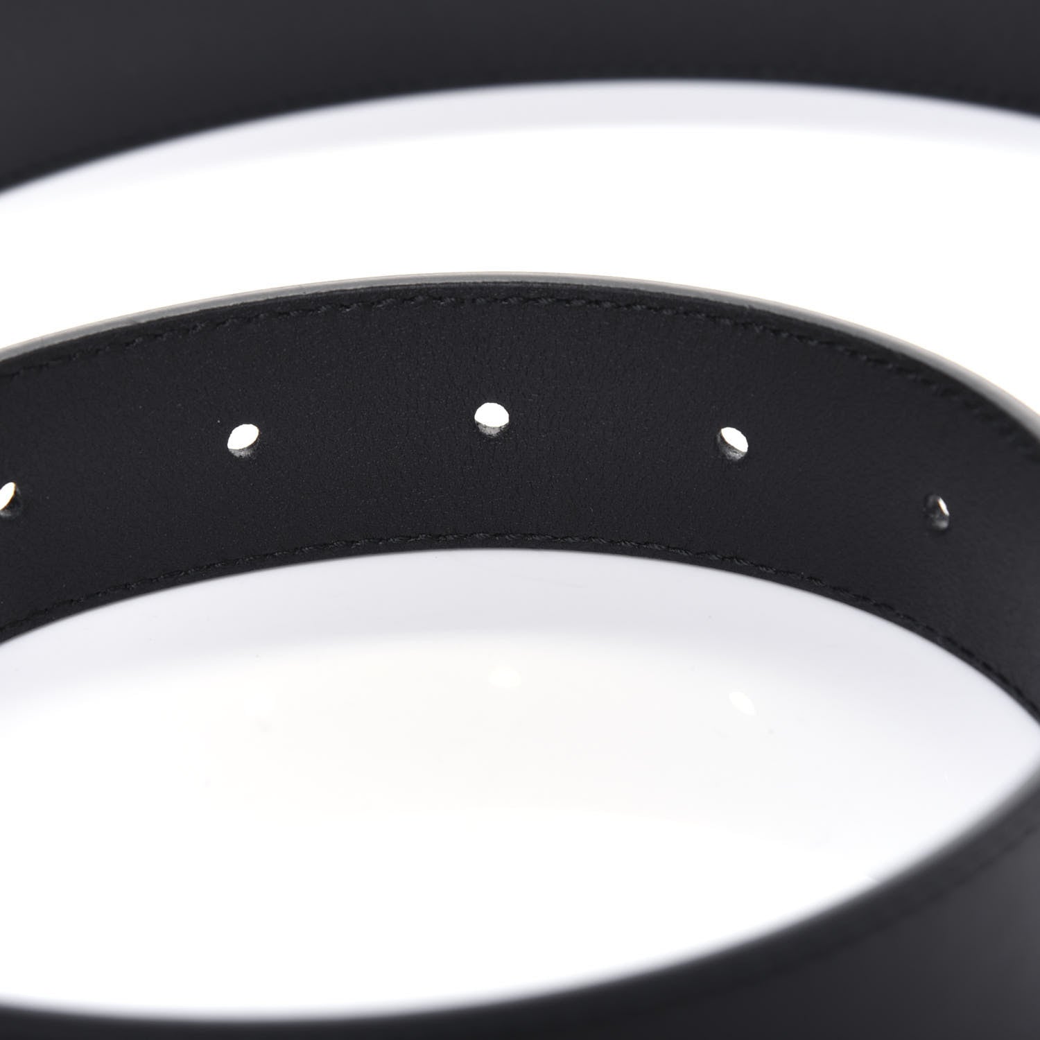 Gucci Calfskin Double G 30mm Belt 80 32 Black 4 of 8