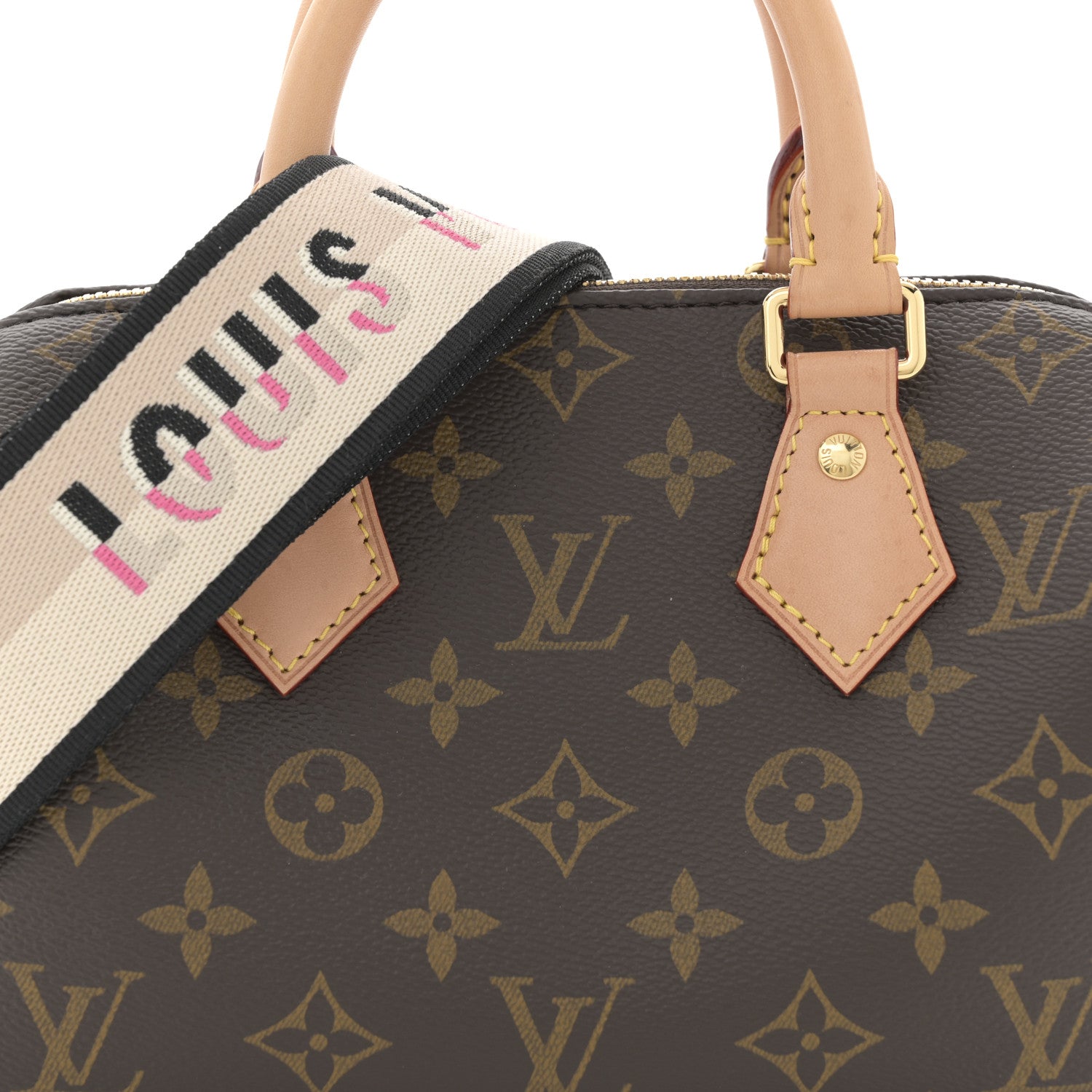 Louis Vuitton Monogram Speedy Bandouliere 20 Black 7 of 10