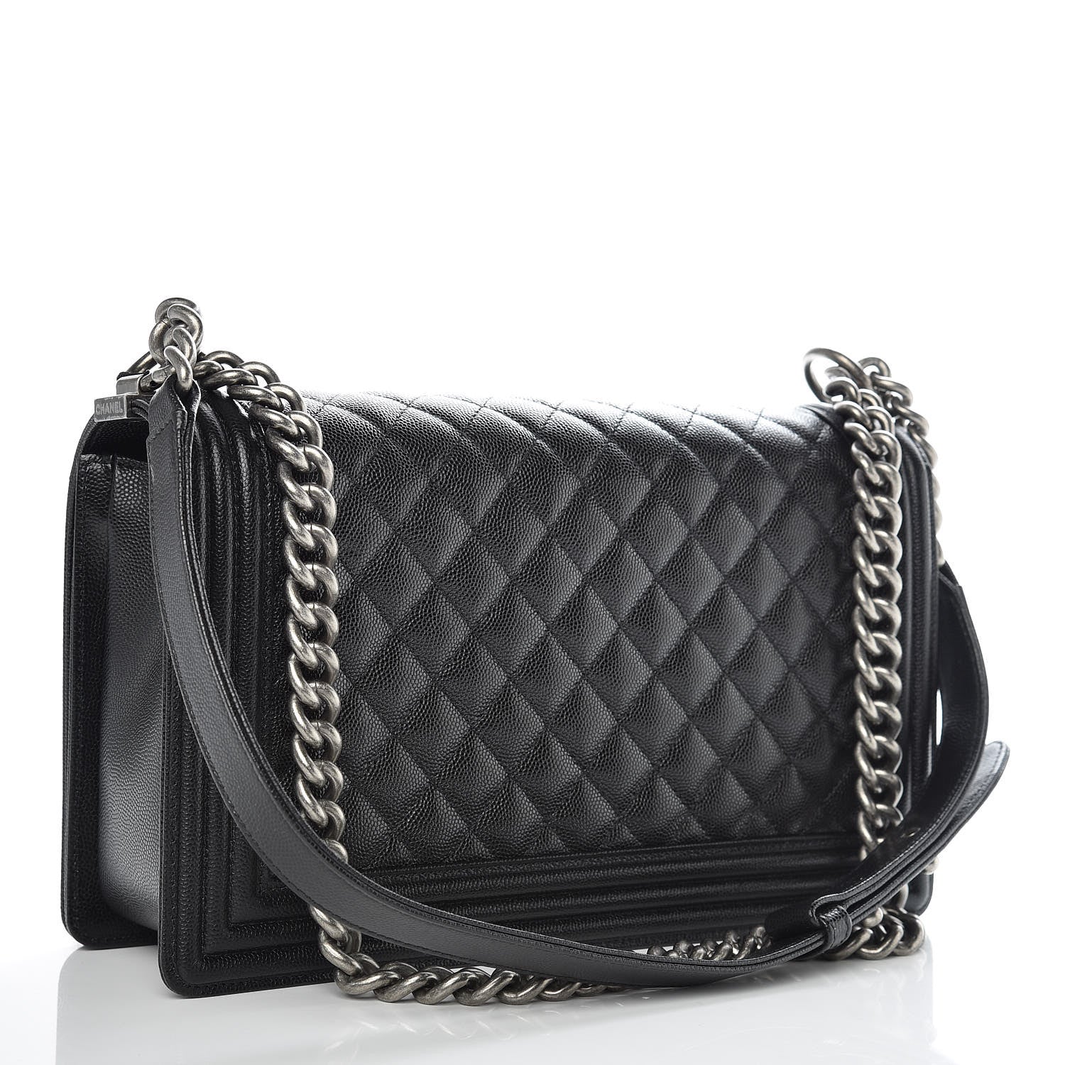 Chanel Caviar Quilted New Medium Boy Flap Black 4 of 14