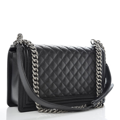 Chanel Caviar Quilted New Medium Boy Flap Black 4 of 16