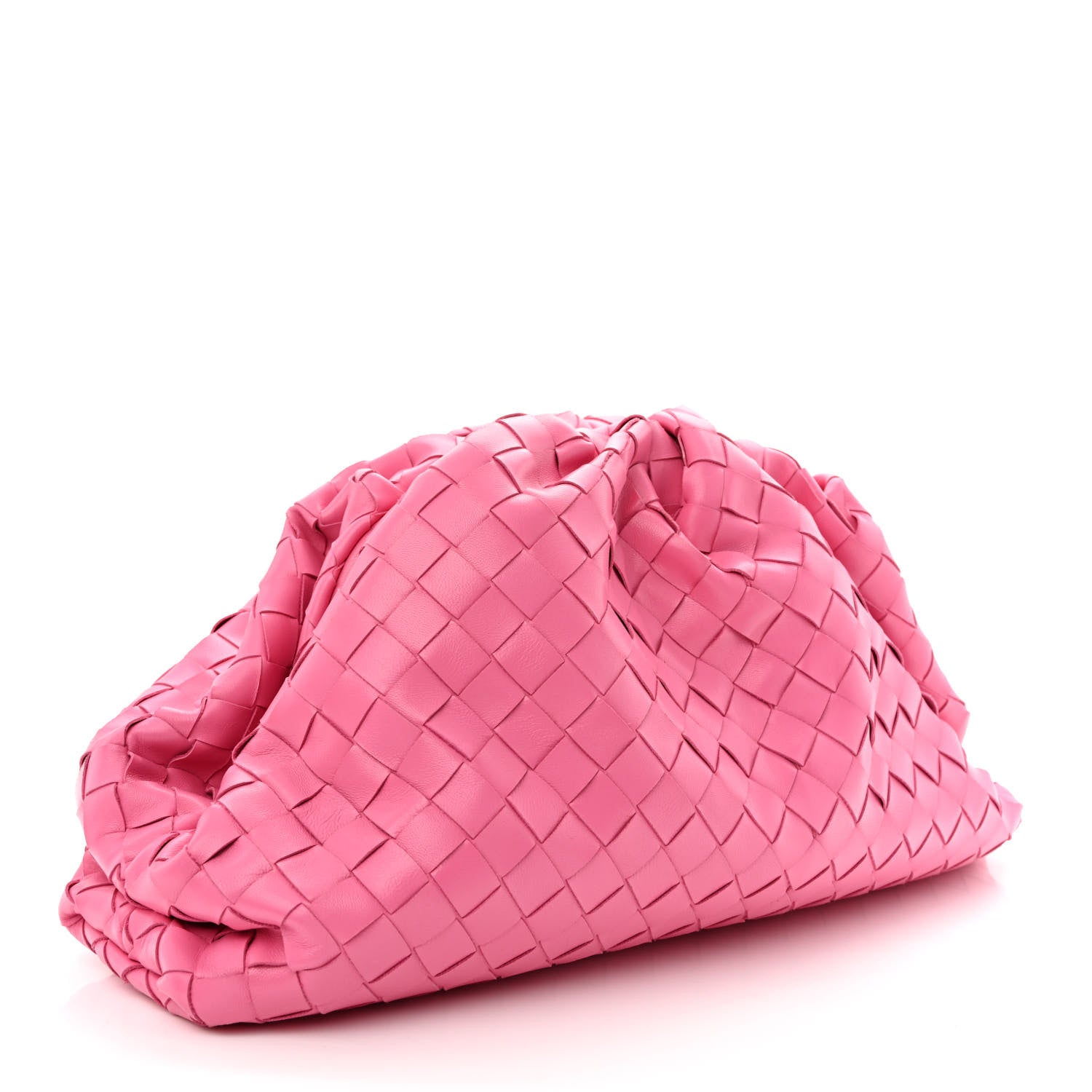 Bottega Veneta Nappa Maxi Intrecciato The Pouch Oversized Clutch Pink 3 of 10