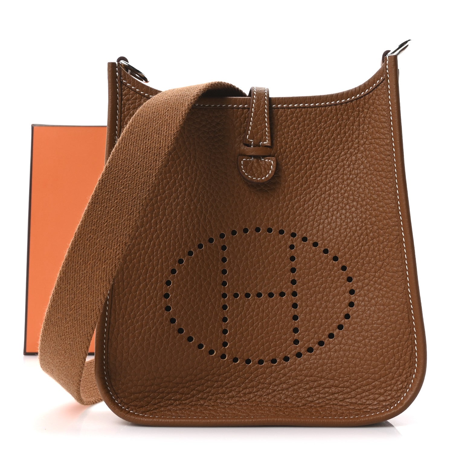 Hermes Taurillon Clemence Evelyne TPM Gold 11 of 11