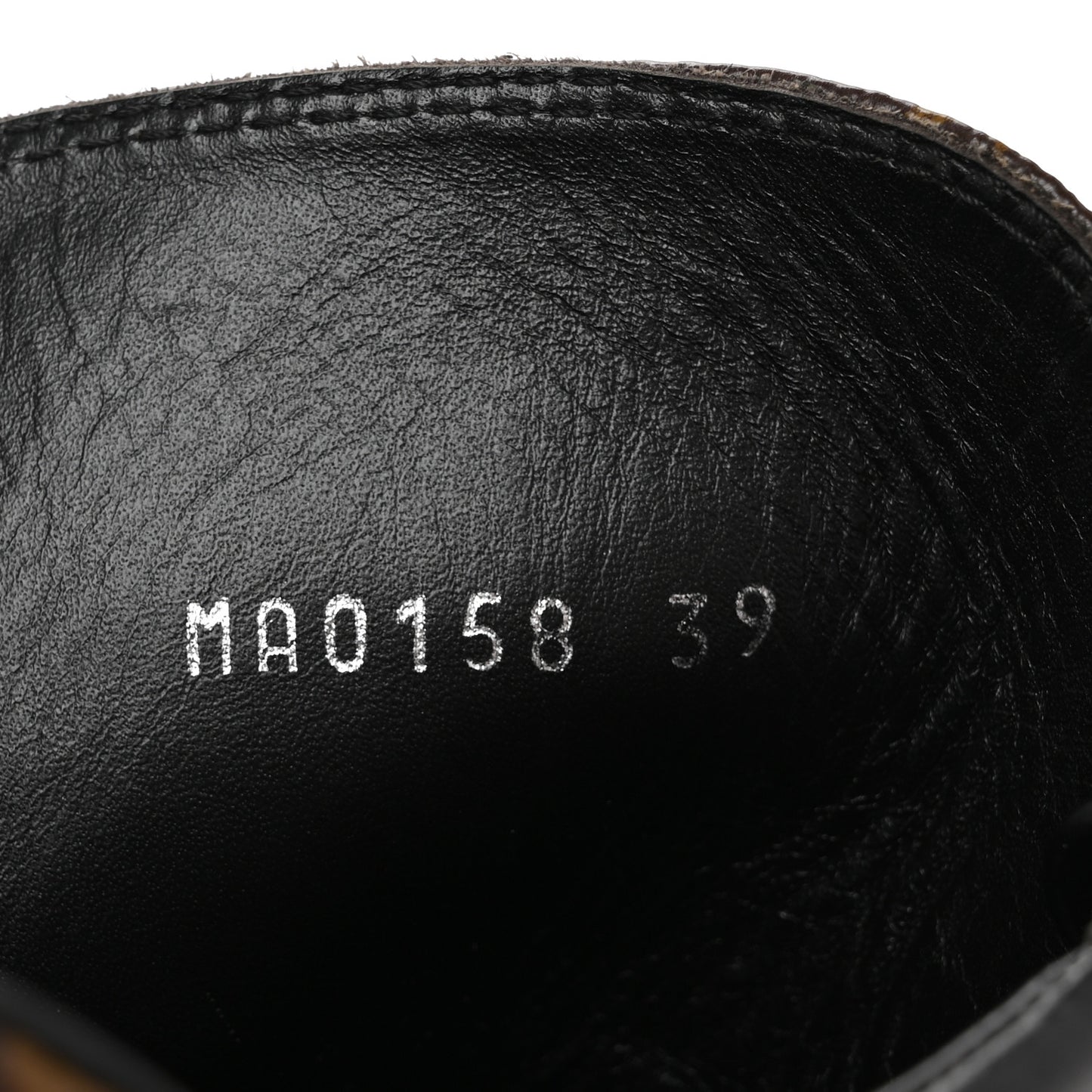 Suede Calfskin Monogram Laureate Platform Desert Boots 39 Kaki