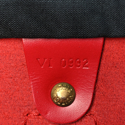 Louis Vuitton Epi Speedy 30 Castillan Red 6 of 13