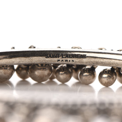 Saint Laurent Brass Marrakech Bell Bracelet Argent Oxyde 3 of 3