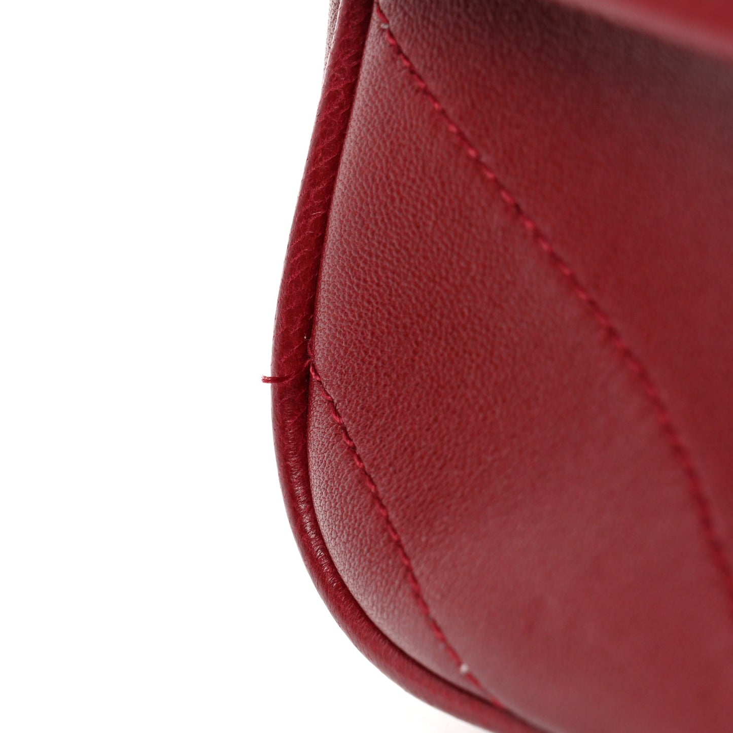 Lambskin Matelasse Monogram Medium Niki Chain Satchel Opyum Red