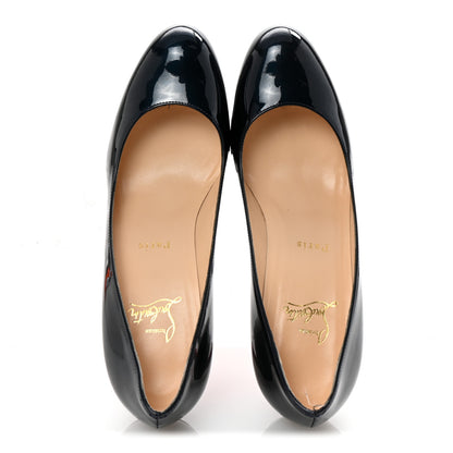 Christian Louboutin Metallic Patent New Simple 85 Pumps 39 Blue Khol 2 of 9