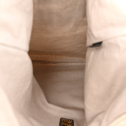 Miu Miu Cotton Crochet Ivy Bag Chalk White Black 6 of 11