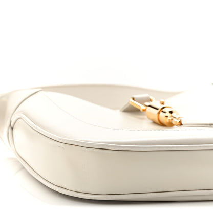 Gucci Boarded Dyana Lux Calfskin Small Jackie 1961 Hobo Mystic White 9 of 10