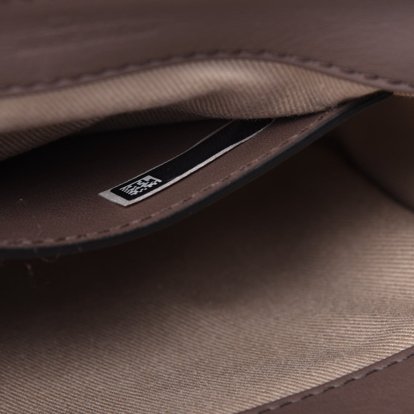 Calfskin Crocodile Embossed Mini C Double Carry Taupe