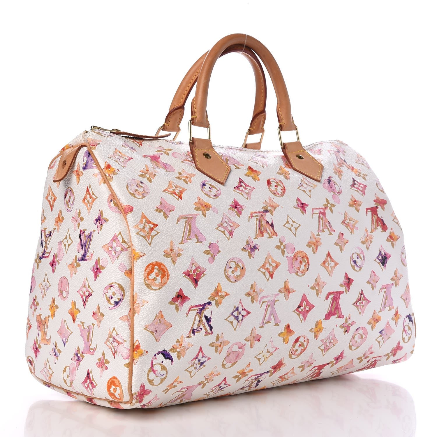 Louis Vuitton Watercolor Aquarelle Speedy 35 White 3 of 12