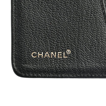 Chanel Goatskin Small Ring Agenda Planner Black 6 of 7