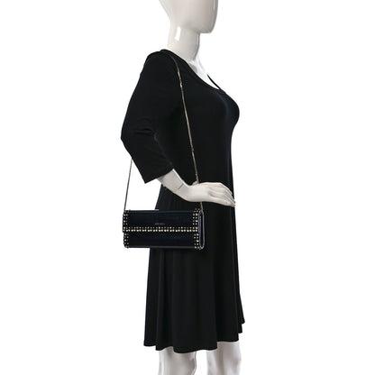 Jimmy Choo Acrylic Crystal Pearl Crystal Sweetie Clutch Navy 2 of 11