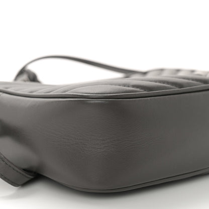 Saint Laurent Calfskin Matelasse Monogram Lou Camera Bag Dark Smog 9 of 12