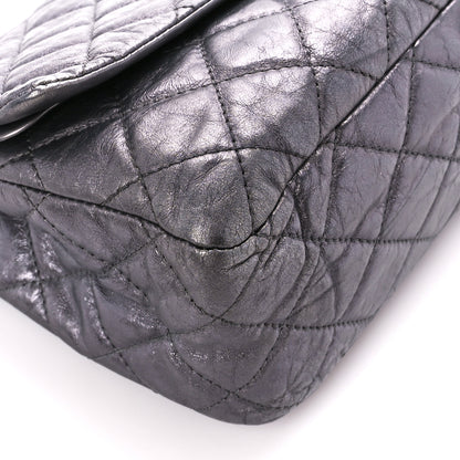 Chanel Metallic Aged Calfskin Quilted 2.55 Reissue 227 Flap Dark Silver 10 of 12