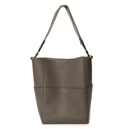 Celine Soft Grained Calfskin Sangle Bucket Bag Taupe 1 of 12