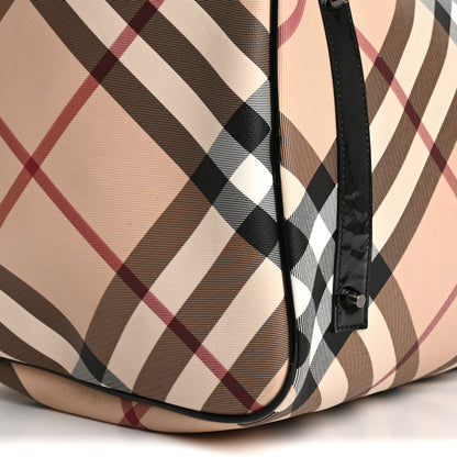 Burberry Supernova Check Duffle Bag Black 9 of 15