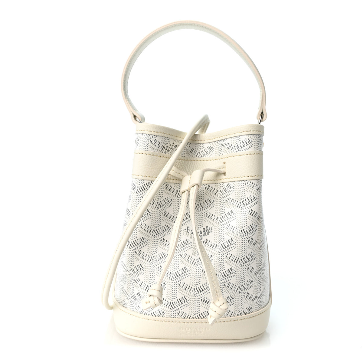 Goyardine Petit Flot Mini Bucket Bag White