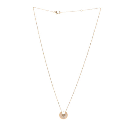 Cartier 18K Yellow Gold Diamond Mother of Pearl XS Amulette de Cartier Pendant Necklace 3 of 6