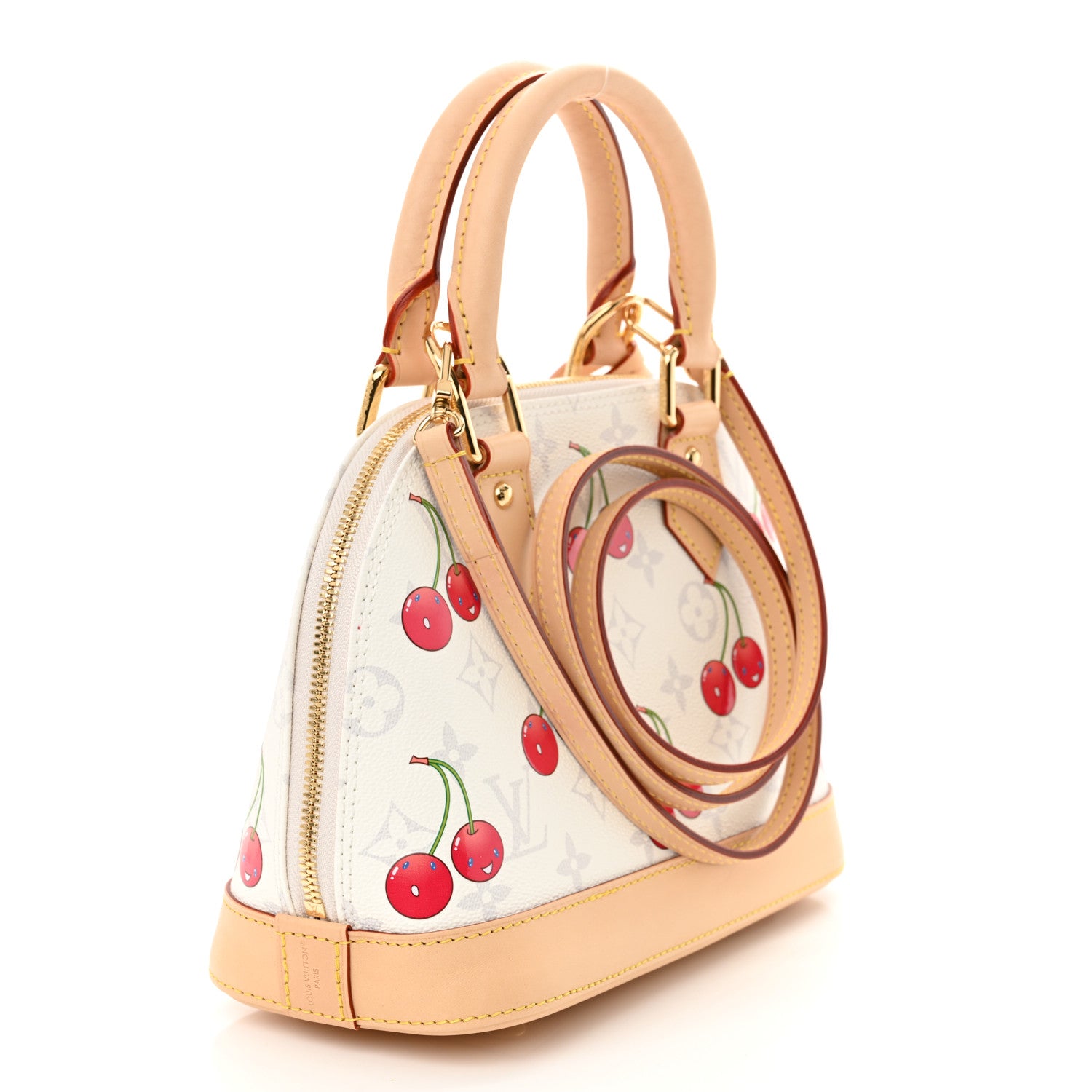 Louis Vuitton LV X TM Monogram Cerises Alma BB White 3 of 9