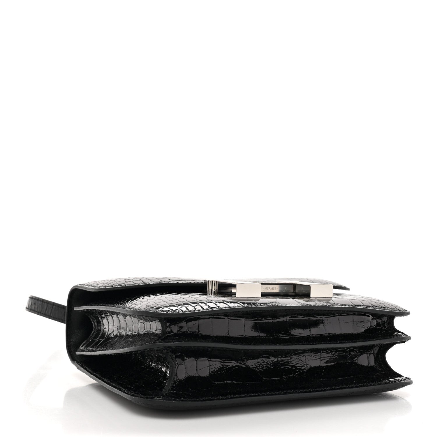 Hermes Shiny Alligator Constance 18 Black 4 of 11