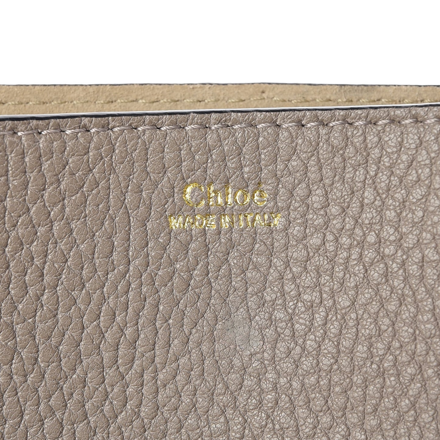 Grained Lambskin Drew Shoulder Bag Motty Grey
