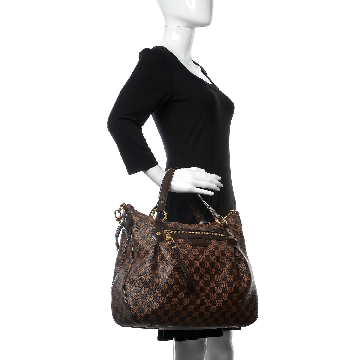 Louis Vuitton Damier Ebene Evora MM 3 of 17