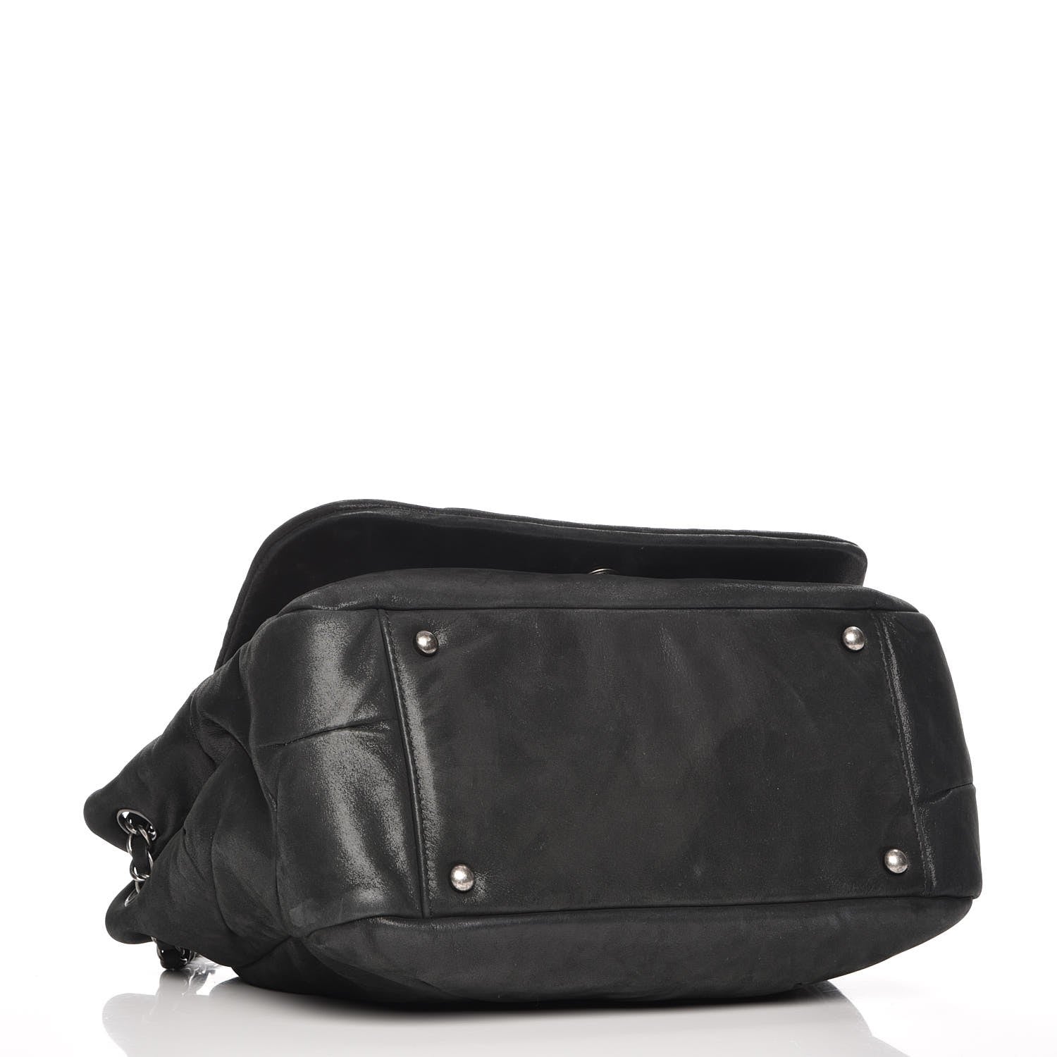 Chanel Iridescent Calfskin Glint Accordion Flap Black 5 of 8
