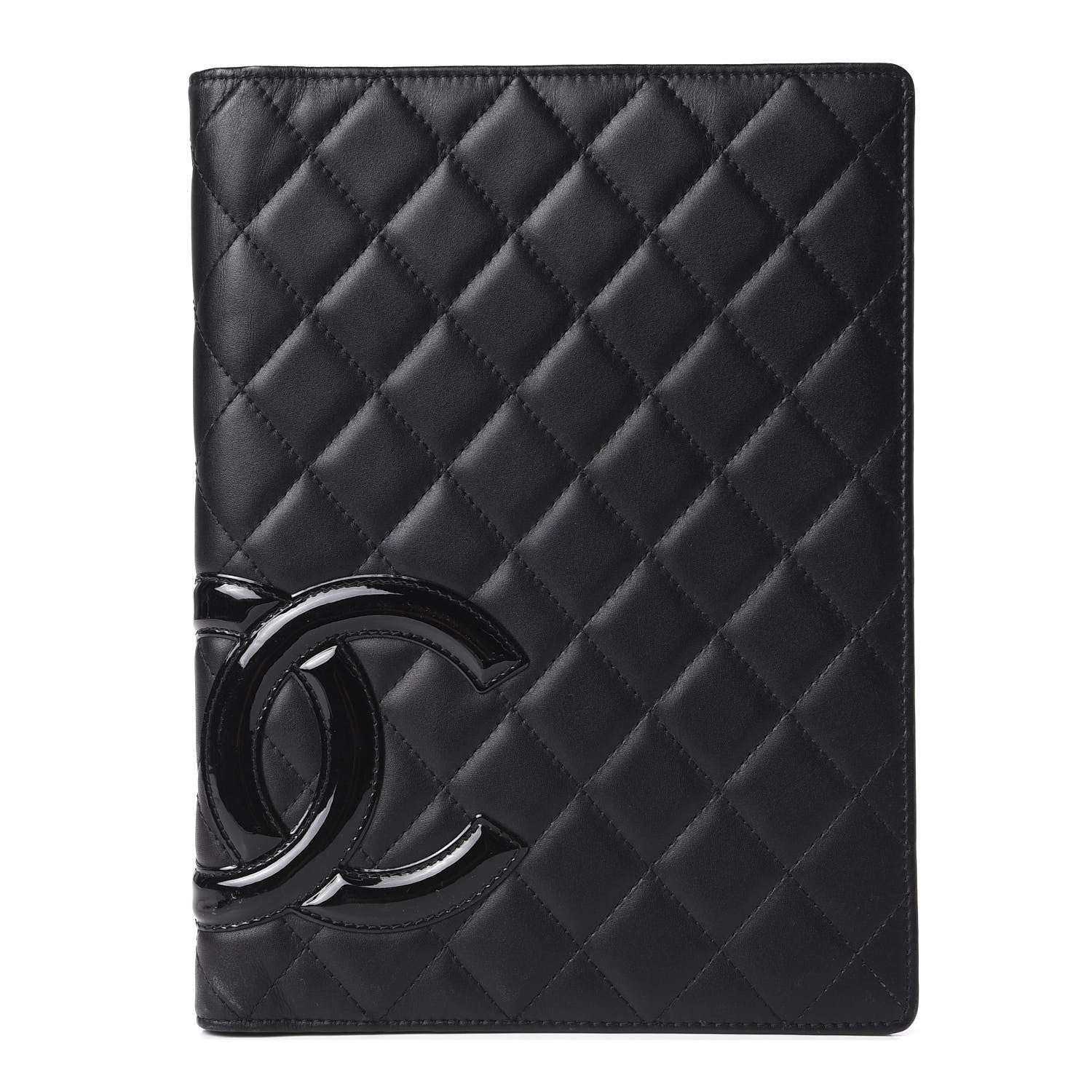 Chanel Calfskin Quilted Large Cambon Agenda Planner Black 1 of 12