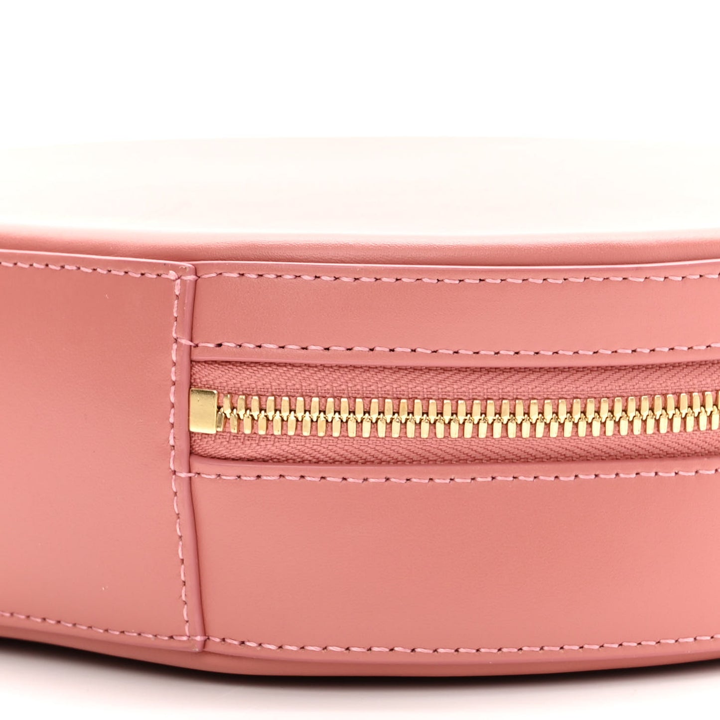 Calfskin Circle Crossbody Blush